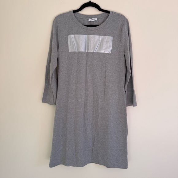 Calvin Klein Heather Gray Shirt Dress Large Casual
Y2K Minimalist Logo Stretch - Picture 13 of 13